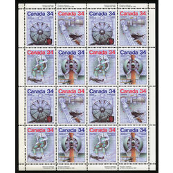 canada stamp 1102a canada day science and technology 1 1986 m pane bl