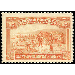 canada stamp 102 champlain s departure 15 1908 m vfnh 014