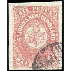 newfoundland stamp 21 1861 third pence issue 6 d 1861 u vf 007