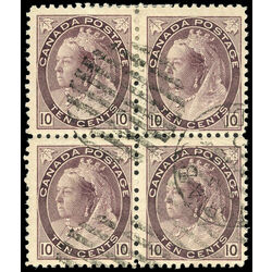 canada stamp 83 queen victoria 10 1898 u f block 010