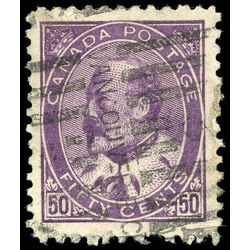 canada stamp 95i edward vii 50 1908 u vf 005