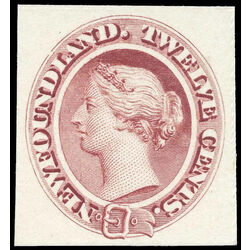 newfoundland stamp 28pi queen victoria 12 1870 m vf 001