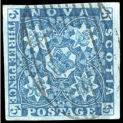 nova scotia stamp 2 pence issue 3d 1851 u vf 006