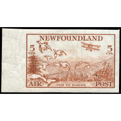 newfoundland stamp c13a put to flight 5 1933