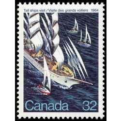 canada stamp 1012i tall ships regatta 32 1984