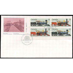 canada stamp 1037a canadian locomotives 1860 1905 2 1984 fdc 001