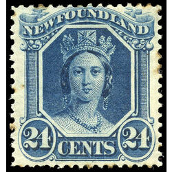 newfoundland stamp 31 queen victoria 24 1866 m vf 005
