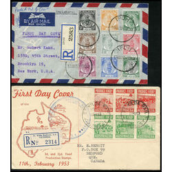 6 early first day covers