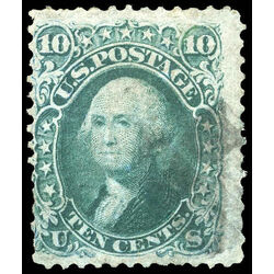 us stamp postage issues 68 washington 10 1861 u vg 002