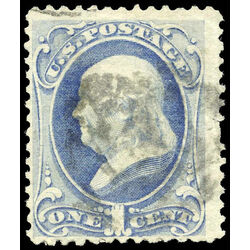 us stamp postage issues 156 franklin ultramarine 1 1873 u 002