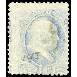 us stamp postage issues 156 franklin ultramarine 1 1873 u 002