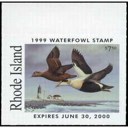 us stamp rw hunting permit rw ri11 rhode island common eiders 7 50 1999