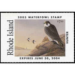 us stamp rw hunting permit rw ri15a rhode island old squaws 7 50 2003