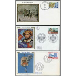 18 first day covers with colorano silk cachets