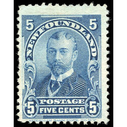 newfoundland stamp 85i duke of york 5 1899 m f ng 004