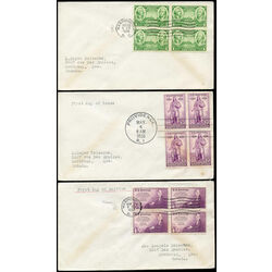 8 early united states first day covers