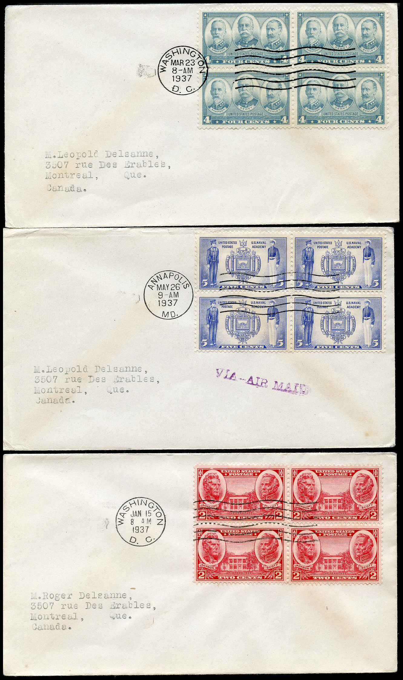 Buy 8 Early United States First Day Covers (1937) | Arpin Philately