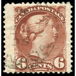 canada stamp 43 queen victoria 6 1888 u vf jumbo 023