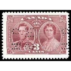 canada stamp official o o237 king george vi coronation 3 1937