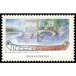 canada stamp 1269 north canoe 39 1990