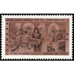 canada stamp 1299 communal war efforts 39 1990