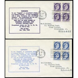 canada first day covers 337p 341p
