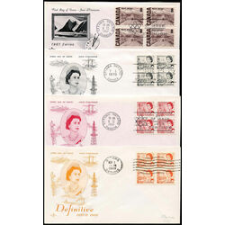 13 canada fdc 1967 centennial set 454 465b