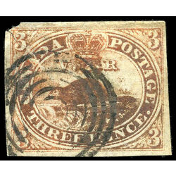 canada stamp 1 beaver 3d 1851 u vf 020