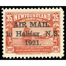 newfoundland stamp c3h iceberg 35 1921 m vf 003