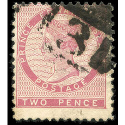 prince edward island stamp 5a queen victoria 2d 1862 u f 002