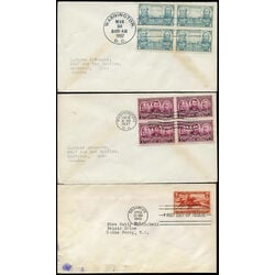 8 united states early first day covers 1936 1940