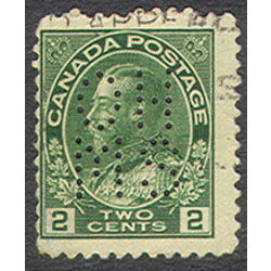 canada stamp official o oa107 king george v 2 1912