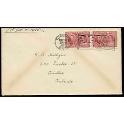 canada stamp 237 king george vi queen elizabeth 3 1937 fdc 007