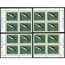 canada stamp 1176a harbour porpoise perf 13 1 63 1990 PB SET VFNH