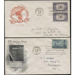 7 united states scarce first day covers