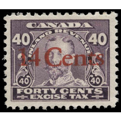 canada revenue stamp fx29 george v excise tax with overprints 1915