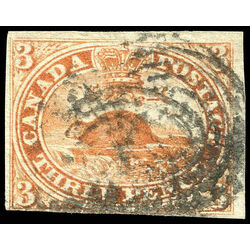 canada stamp 1 beaver 3d 1851 u f 021