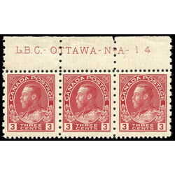canada stamp 184 king george v 3 1931 m fnh pl strip 001