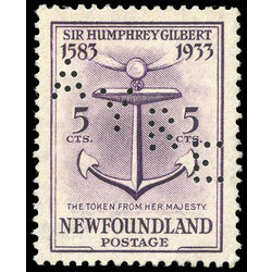 newfoundland stamp 216 token from queen elizabeth i 5 1933 m vf ng 001