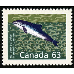 canada stamp 1176a harbour porpoise perf 13 1 63 1990