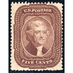 us stamp 29 jefferson 5 1857
