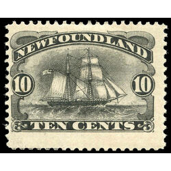 newfoundland stamp 59 schooner 10 1887 m f vf 011