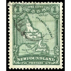 newfoundland stamp 145i map of newfoundland 1 1928 u f 003