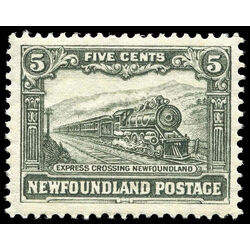 newfoundland stamp 176 express train 5 1931