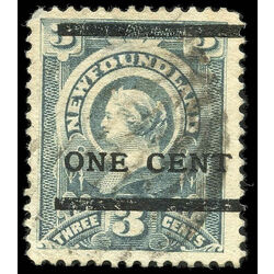 newfoundland stamp 76i queen victoria 1897 u vf 003