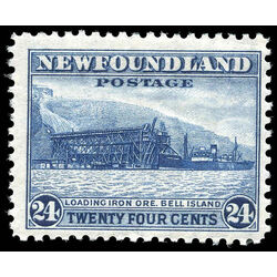 newfoundland stamp 264i loading ore bell island 24 1943
