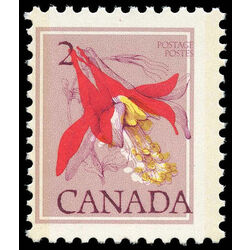 canada stamp 707 western columbine 2 1977 m vfnh 001