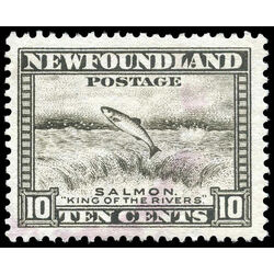 newfoundland stamp 193 salmon leaping 10 1932 u vf black 001