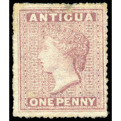 antigua stamp 2c queen victoria 1p 1863 m 003