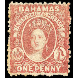 bahamas stamp 11b queen victoria 1p 1863